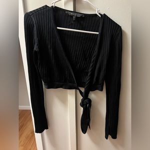 BCBGMAXAZRIA Emily Ribbed Crop Top